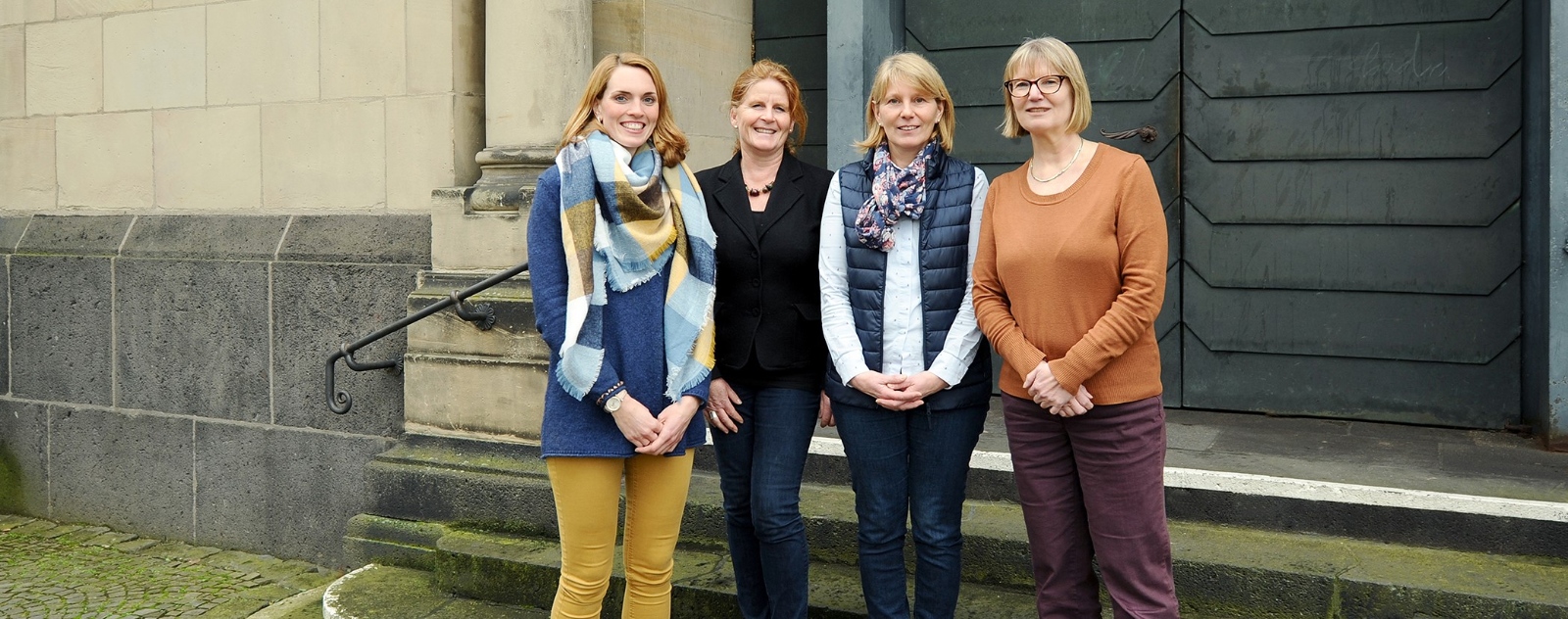 Pfarramtssekretärinnen (v.l.n.r.): Rebecca Ecken, Petra Klischan, Christiane Kelterbaum, Renate Seidenberg