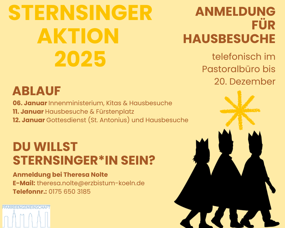 Sternsingeraktion 2025 Peter und Antonius