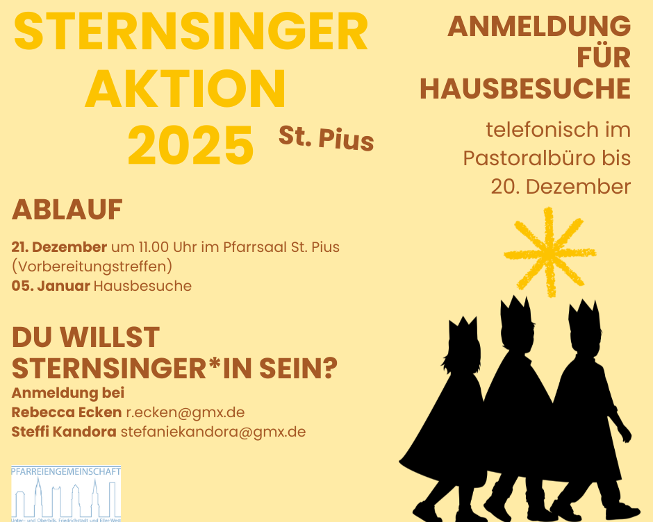 Sternsingeraktion 2025 Pius