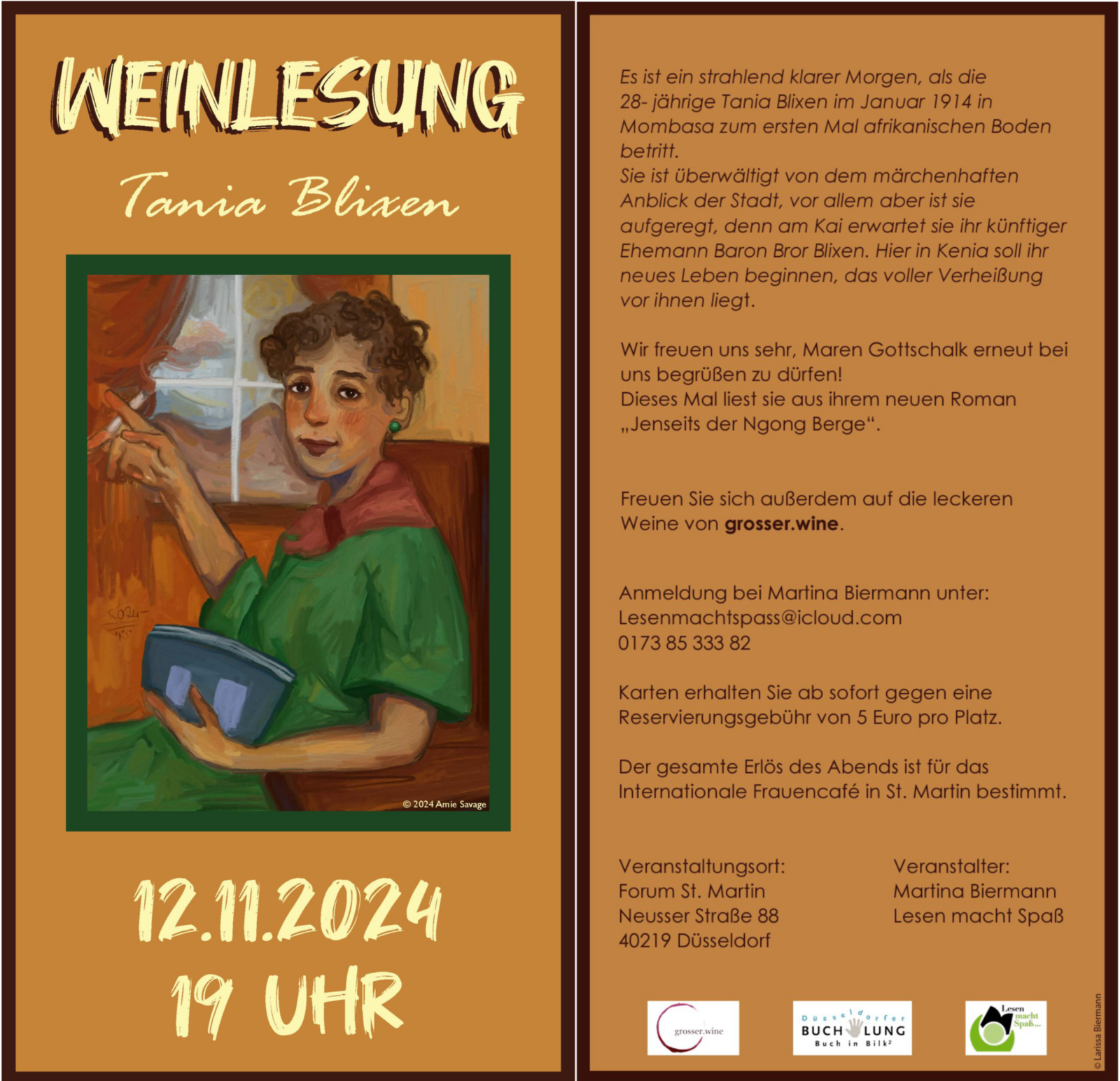 Weinlesung 12.11.2024