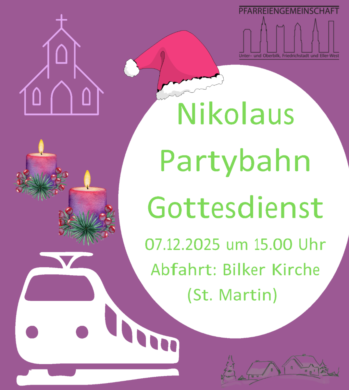 Partybahn Plakat